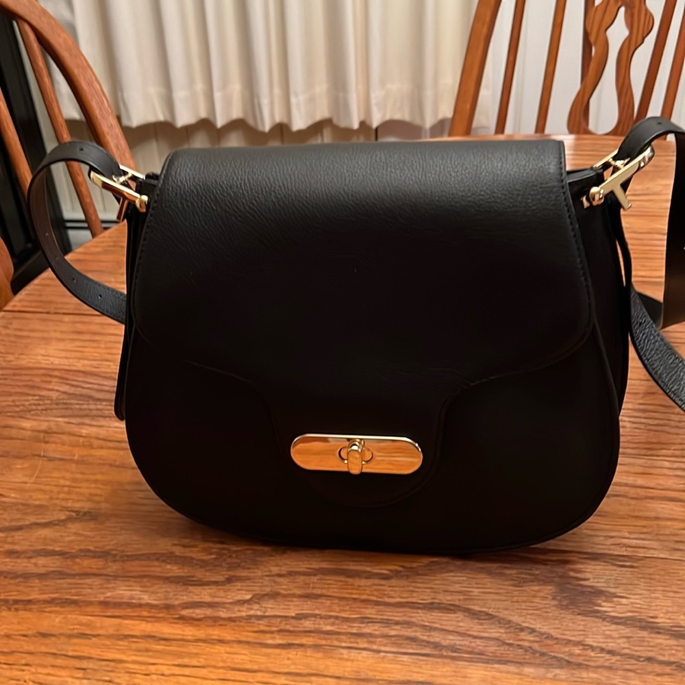 Black leather purse by Talbots